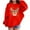 Red, variant on Lorytime Christmas Kids Hoodies for Boys Unisex Reindeer Snowflakes Sweatshirt Long Sleeve Pullover Drop Shoulder Tops