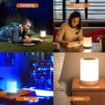 thumbnail image 2 of Bedside Table Lamp Touch Sensor Night Lights White & RGB Adjustable Timing Brightness Modes Table Lamp for Bedroom Breastfeeding Living Room Office, 2 of 7