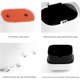 thumbnail image 5 of Mini bote de basura de escritorio ninja bote de basura de doble presión (blanco) 170*165mm JAMW Sencillez, 5 of 5