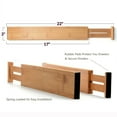 thumbnail image 5 of Bamboo Drawer Dividers Kitchen Organizer - Set of 4 - Natural, 5 of 5