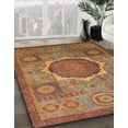 thumbnail image 2 of Ahgly Company Indoor Square Abstract Red Oriental Area Rugs, 4' Square, 2 of 6