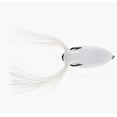 thumbnail image 2 of Scum Frog Pro Series Topwater Bass Fishing Hollow Body Frog Lure with Weedless Hooks, Bright White, 2 of 7