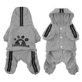 thumbnail image 2 of Sudadera con capucha LONTEPET, mono de 4 patas para perros pequeños, color gris, 2 of 5