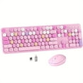 thumbnail image 4 of UBOTlE Color Wireless Computer Keyboard And Mouse Set, Round Keycap, USB Keyboard And Mouse Set, Efficient Typing | Fashion Accessories | Durable Construction, 2.4GHz Full Size Wireless Keyboard And, 4 of 13