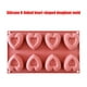 thumbnail image 3 of Molde de silicona para repostería, postres y pasteles, con 8 agujeros en forma de corazón, ideal para hornear donas., 3 of 7