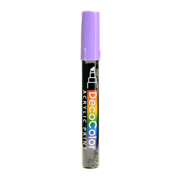 Decocolor Acrylic Paint Markers wisteria, chisel tip (pack of 6)