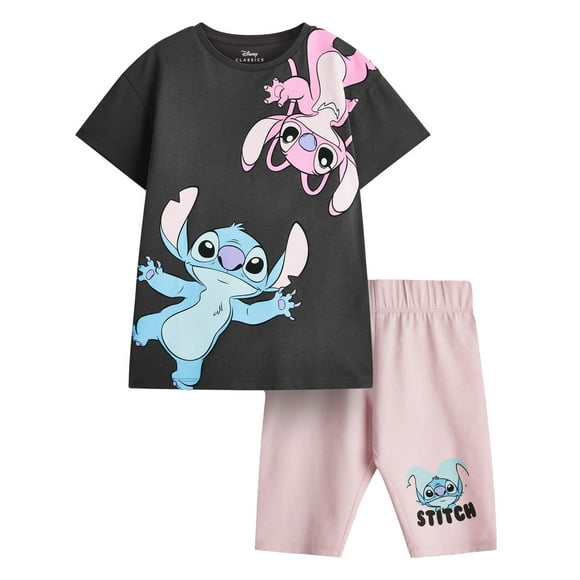 Lilo & Stitch Girls Character T-Shirt & Shorts Set