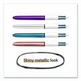 thumbnail image 6 of 4-Color Shine Multi-Color Ballpoint Pen, Retractable, Medium 1mm, Black/Blue/Green/Red Ink, Assorted | Bundle of 2, 6 of 6