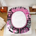 thumbnail image 5 of Homewish Cheer Life Queen Sheet Sets,Gymnastics Dancing Lovers Flat Sheet,Pink Glitter Print Queen Fitted Sheet For Girls Boys,Microfiber Bedroom Decor,4 Pieces, 5 of 7
