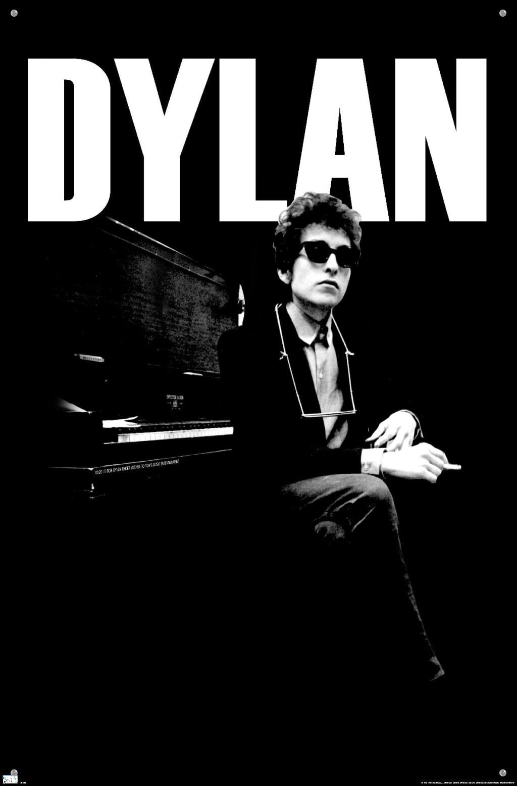 Bob Dylan - Piano Wall Poster with Pushpins, 22.375" x 34"