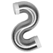 HIAKDOFT 1Pack Flexible Silver Duct Hose for Kitchen Ventilation Aluminum Foil Insulated Pipe 150.00X15.00X15.00CM