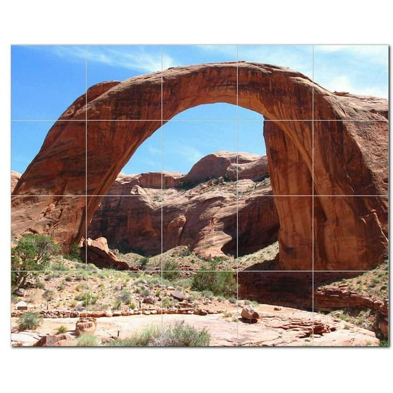 Canyon Ceramic Tile Mural Kitchen Backsplash Bathroom Shower, 400353-M54