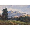 thumbnail image 2 of William Henry Holmes 24x17 Black Ornate Framed Double Matted Museum Art Print Titled: Wyoming Foot Hills (1921), 2 of 5
