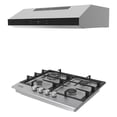 thumbnail image 2 of Combo Atvio Parrilla de 4 Quemadores y Campana Extractora de 60 cm Plata COMBO-60S, 2 of 4