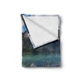 thumbnail image 2 of Landscape Soft Flannel Fleece Throw Blanket, Fascinating Nature Photo of Serenity Emerald Lake in Yoho National Park Canada, Cozy Plush for Indoor and Outdoor Use, 50" x 70", Multicolor, by Ambesonne, 2 of 6