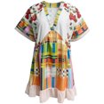 thumbnail image 3 of WILLBEST Vestidos Casuales Vestido Floral Para Mujer Vestido Ligero Y Fluido Vestido Maxi Ajustado Para Mujer Vestidos Casuales Vestido Bohemio, 3 of 3