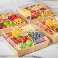 thumbnail image 6 of 50 Pack Small Charcuterie Boxes with Clear Lids, Paper Mini Charcuterie Boxes To Go, Disposable Food Container, 5 Inch Dessert Boxes for Dessert, Cookie, Sandwich, Cake (Brown), 6 of 8