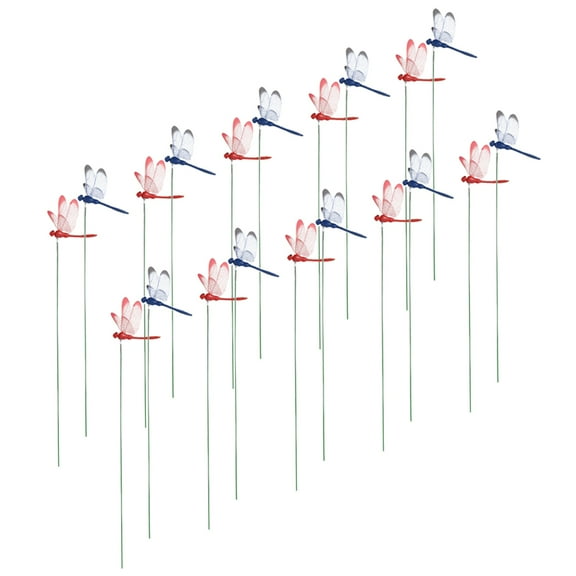 MLINS Pcs Solar Garden Lights Garden Stakes Dragonfly Decoration 30.50X5.50X0.70CM