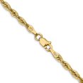 thumbnail image 5 of Auriga Fine Jewelry 10K Yellow Gold 2.8 mm Semi-Solid Rope Chain Necklace for Women 22", 5 of 7
