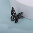 thumbnail image 4 of Crystal Butterfly Ring Cubic Zirconia Open Adjustable Bow-Knot Knuckle Ring, 4 of 6