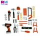 thumbnail image 2 of Juguete Maletín 37 Herramientas Kit de Construcción Taladro, 2 of 8