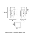 thumbnail image 3 of 22460WWDGS Maxim Lighting Fontaine - 2 Light Wall Sconce-15.5 Inches Tall and 10 Inches Wide, 3 of 5