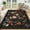 Black, variant on Sanmadrola Area Rugs for Living Room Rug 6x9 Machine Washable Non Slip Floral Vintage Low Pile Large Rugs for Living Room, Bedroom, Farmhouse, Dining Room,Kitchen Entryway Bathroom Office