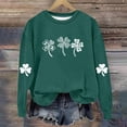 thumbnail image 2 of OGLCCG St. Patrick's Day Sweatshirts for Kids Girls Clover Printed Long Sleeve Crewneck Irish Shamrock Shirt Casual Loose Pullover Tops 1-13 Years, 2 of 4