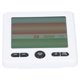 thumbnail image 3 of Reloj despertador electrónico LCD con control de temperatura y humedad para uso doméstico en interiores, color blanco., 3 of 14