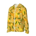 thumbnail image 2 of Balery Yellow Limes Men's Women's UPF 50+ Sun Protection Lightweight Hoodie Performance Long Sleeve Shirt for Fishing Running-Medium, 2 of 9