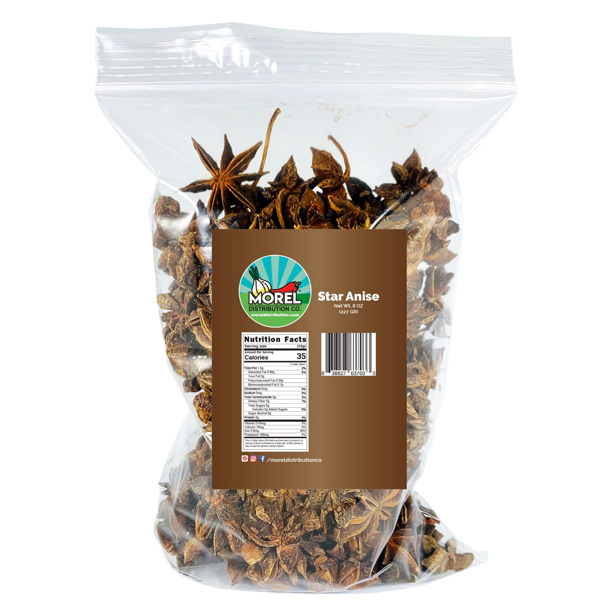Whole Star Anise Seeds Pods (Anis Estrella) 8 oz