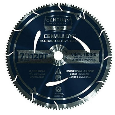 UPC: 0081838082406 | Century Drill & Tool 8240 Circular Blade Vinyl Siding – 7.25 in. x 12T