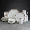 thumbnail image 3 of Pfaltzgraff® Ezra Taupe 16-Piece Dinnerware Set Round, 3 of 11