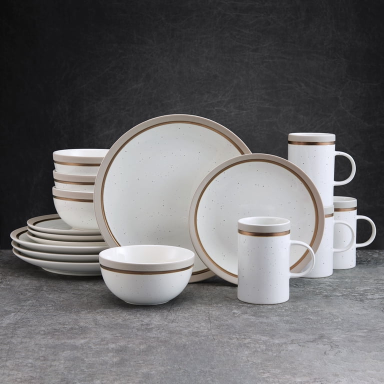 Pfaltzgraff® Ezra Taupe 16-Piece Dinnerware Set Round - Walmart.com