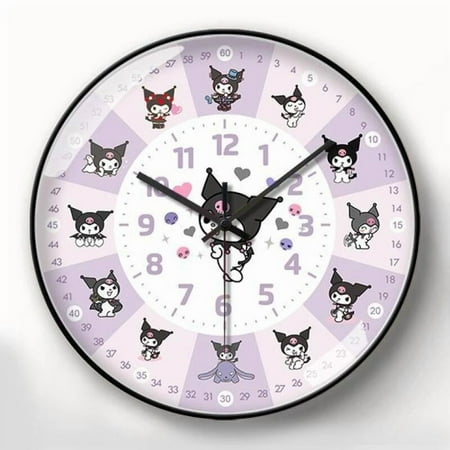 Sanrio Hello Kitty Room Wall Clock Cute Creative Kawaii Home Decoration Party Gifts