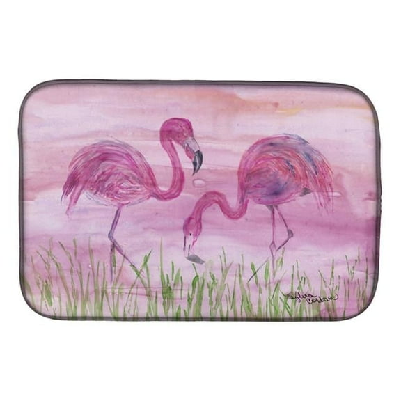Flamingos Dish Drying Mat