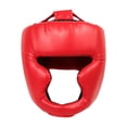 thumbnail image 3 of Casco de boxeo Zulema protector de cabeza portátil para Sanda Muay Thai MMA Niños rojos, 3 of 8