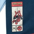thumbnail image 5 of Marvel Spider-Man Toddler Boys' Fleece Quarter-Zip Hoodie Blue, 5 of 6