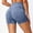 Blue, variant on ’s High Waist Yoga Fitness Shorts Yoga Skirt Shorts