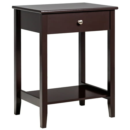 Costway Nightstand End Table Storage Display Bedroom Furniture Drawer Shelf Beside Brown Canada Costway Nightstand End Table Storage, Small White End Table With Storage