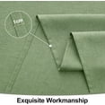 thumbnail image 6 of Rectangle Table Cloth Linen Textured, Waterproof Spillproof Anti-Wrinkle Burlap Tablecloth, Washable Decorative Fabric Table Cover for Dining, Party, Banquet, 84 x 60 Inch, Sage Green, 6 of 8