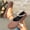 Coffee, variant on Women's Pearl Snap Flats, Pearl Button Covered-Toe Round Toe Everyday Casual Comfort Black