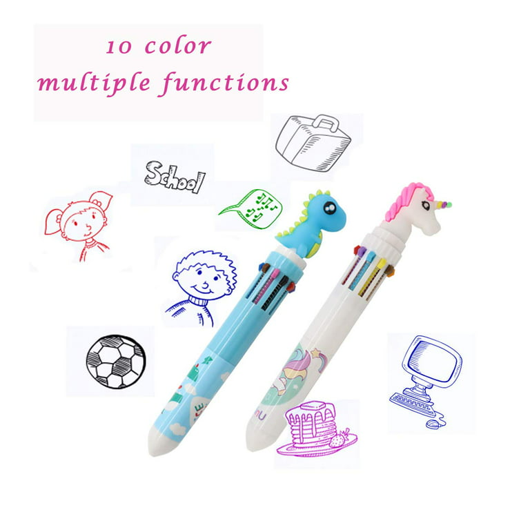 8pcs Cartoon Graphic Coloring Paper With Pen, Creative Portable