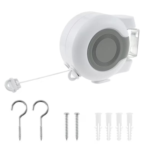 Sturdy Double Line Outdoor Clothesline,Retractable Clothesline,Flexible Length,Adjustable Clothesline,Double Line Clothesline That Increases Clothesline