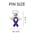 thumbnail image 2 of The Awareness Company Purple Ribbon Alzheimers Awareness Pins, Sterling Silver, 2 Pack, 2 of 3