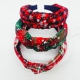 thumbnail image 1 of nipocaio 3pcs Bandeaux Noués de Noël Bandeau Large Rétro, 1 of 5