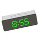 thumbnail image 4 of Reloj despertador digital LED Temperatura Escritorio Espejo de maquillaje Arte Snooze Reloj Dormitorio Decoración de oficina, Rectángulo seitruly HA3237-05B, 4 of 6