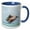 Blue/White, variant on 3drose, Belize, Ambergris Caye. Adult Brown Pelican., 15oz Mug