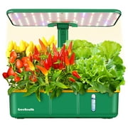 24W Hydroponic Growing System with 15 Pods Indoor Herb Garden Kit for Plants Growing Green