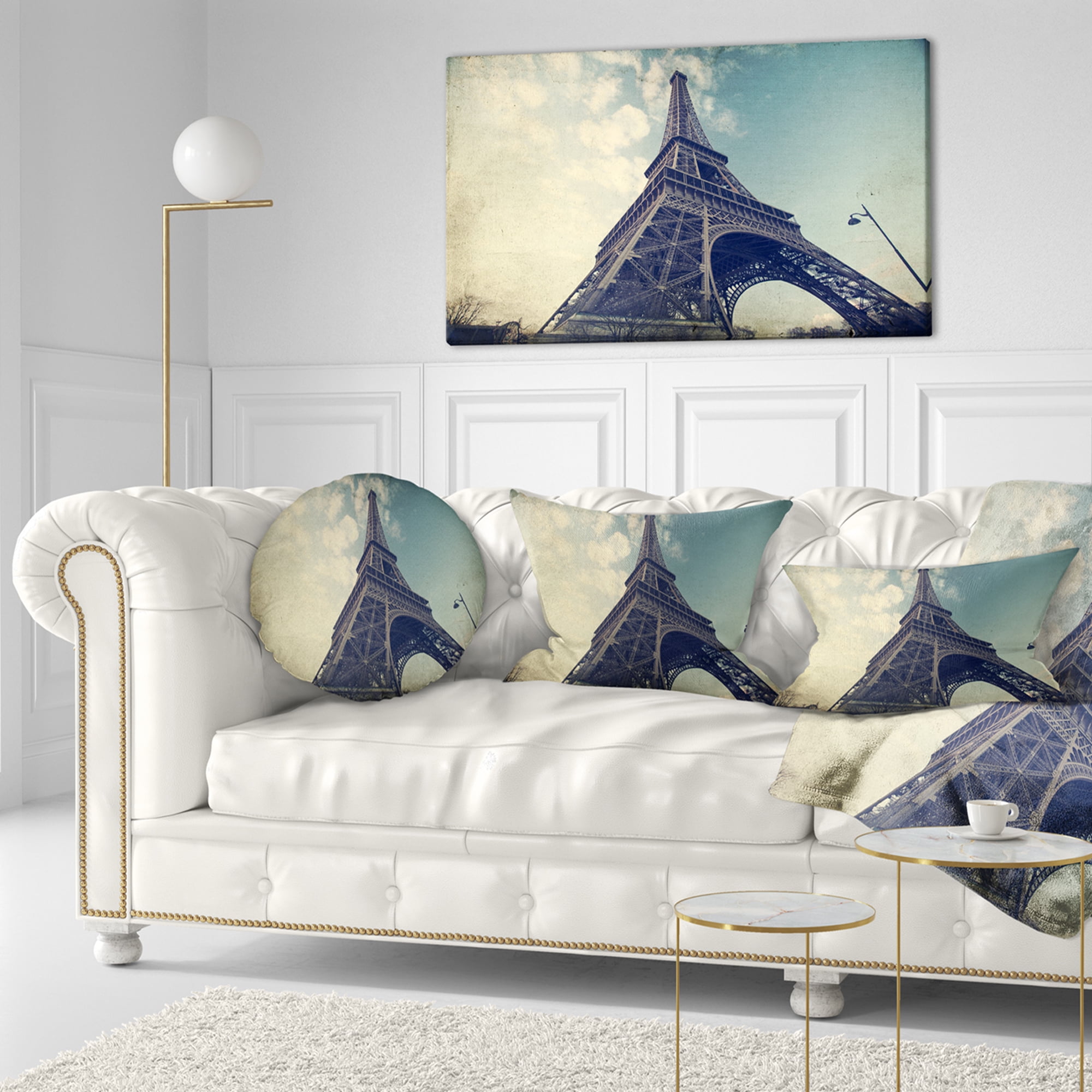 Designart 12" x 20" Multi-color Polyester Throw Pillow